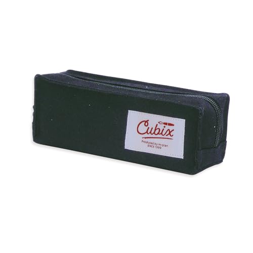 エムプラン ペンケース CUBIX スクエアミニ キャンバス ブラック 010083-15