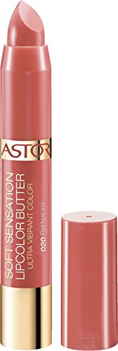 Astor Soft Sensation Lipcolor Butter Ultra Vibrant Color, 020 Flirt Natural, 1er Pack (1 x 5 g)