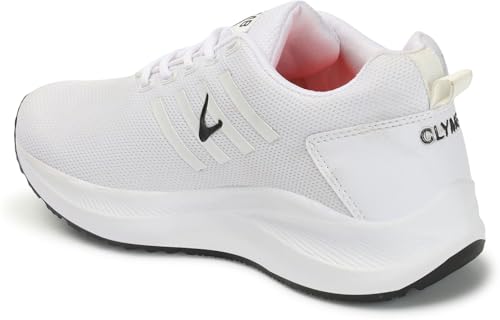 CLYMB Jimmy White Mesh Running Shoes - Image 5