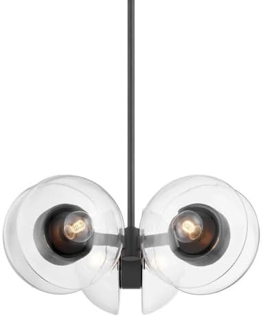 Hudson Valley Lighting Kert - 6 Light Chandelier-12 Inches Tall and 27 Inches Wide-Black Brass Finish