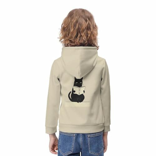 Pull à capuche chaton mignon pour ado de 11 à 13 ans