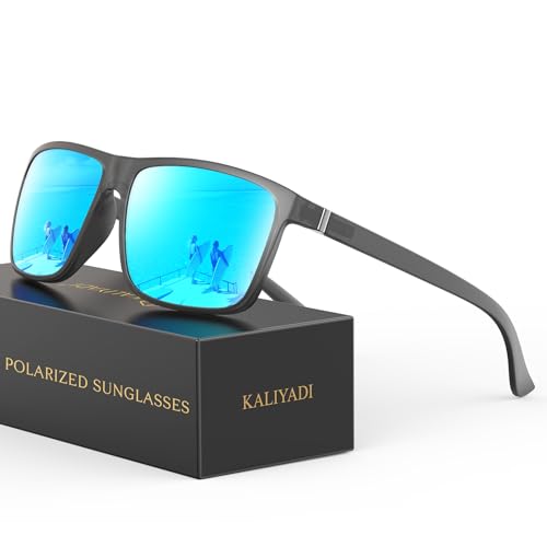 Image of KALIYADI Sunglasses for Mens Polarized-Sunglasses: Men Sun Glasses with UV400 Protection for Driving Fishing Golf