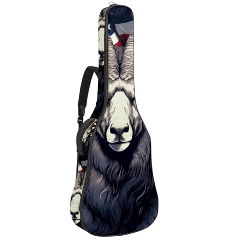 Sac pour guitare folk multicolore idéal pour transporter vos accessoires en répétition