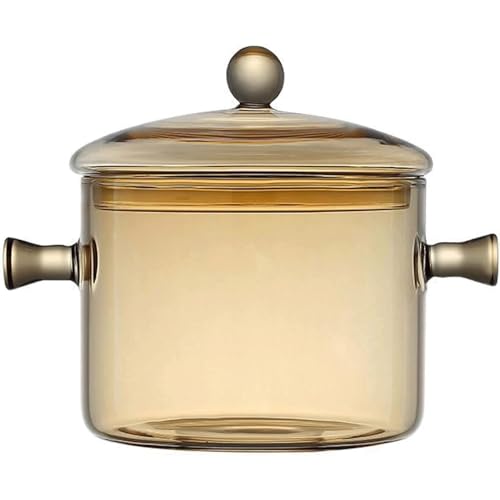 Hgjgwqh Glass Saucepan Stovetop Cooking Pot...