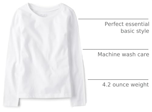 Image of The Children's Place Baby Girls' and Toddler Basic Short Sleeve Layering T-Shirts