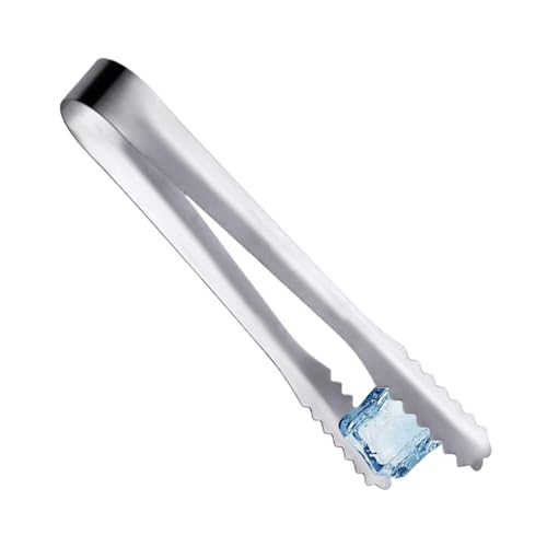 Pince de service – Pince à glaçons | Petites pinces de cuisine | Pinces alimentaires | Pinces en acier inoxydable | Petites pinces pour aliments | Pinces à sucre avec dents | Petites pinces à glaçons