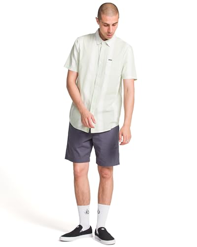 Volcom Mens Short Sleeve Button Down Woven Shirt4
