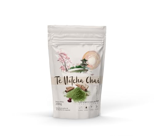 Te Matcha Chai Premium 100%, Original de Japón, provincia Kagoshima - Undercover. Matcha Chai en polvo. (200 gramos)