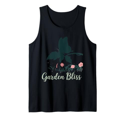 Diseño de mariposa Garden Bliss Camiseta sin Mangas