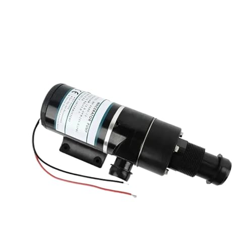 JWWIAZ Bomba de elevación de Aguas residuales de 12 V/24 V, 45 l/min, for Tanque séptico, caravanas, Yates, inodoros, cocinas, Basura, Bomba de Agua de sentina MP-4500(12V)