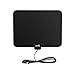 ViewTV [2018 Version] 50 Mile Digital TV Antenna Flat Indoor Amplified HDTV - UHF/VHF 1080P Channels w/Detachable Signal Amplifier - 10 FT Copper Coaxial Cable - Black