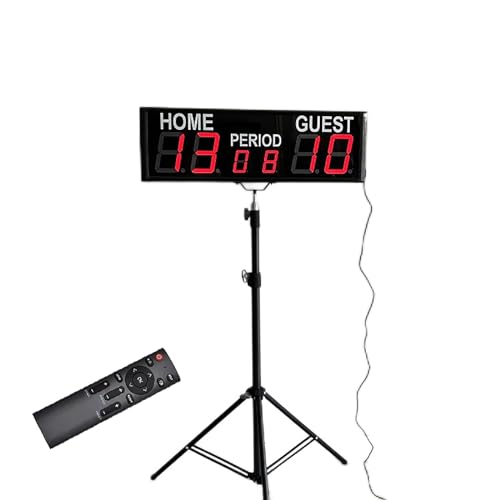 Marcador electrónico LED de fútbol 4 pulgadas con control remoto miniatura 1