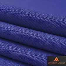 Image of 100% Cotton Duck Fabric by The Yard - Heavy Duty Canvas Cloth for Upholstery, Curtains, Bags, Crafts & Home Decor Size 62 inch- Available in Yellow, White, Natural & Blue (Blue, 1 Metre)