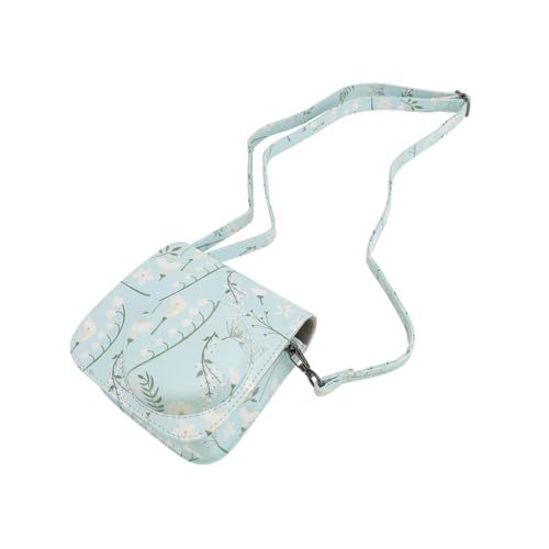 Borsa Per Fotocamera Istantanea Pu Con Design Fiore Di Crisantemo Custodia Protettiva Per Mini Con Tracolla Per Uso Comodo pelle