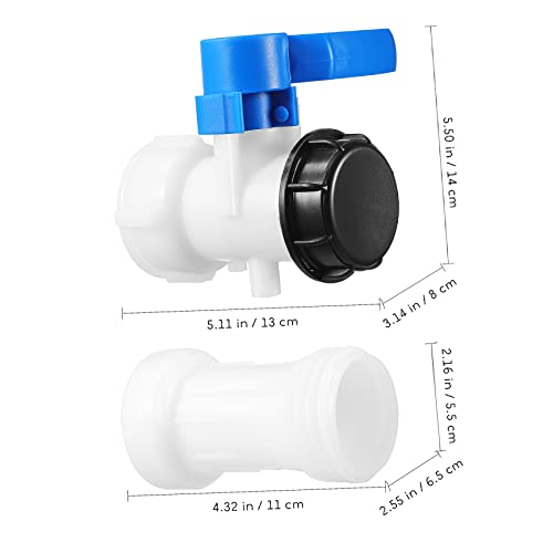 Robinet à disque et accessoire de contrôle de débit plastique pour cuve eau - 6