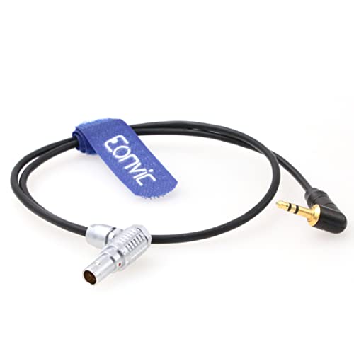 Eonvic Audio Cable Right Angle 3.5mm TRS 1/8'' to 6 Pin Male for ARRI Mini LF Camera 24", Right Angle 6pin to 3.5mm