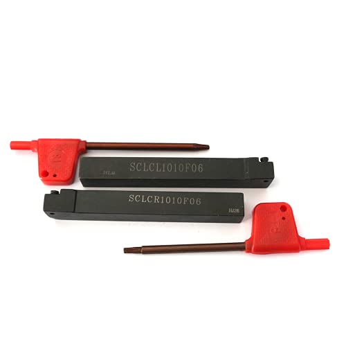 Portaherramientas SCLCR1010F06 CNC para torneado exterior de precisión con insertos CC0602