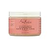 SheaMoisture Body Scrub for Dull Skin Illuminating Coconut and Hibiscus Cruelty-Free Skin Care 12 oz