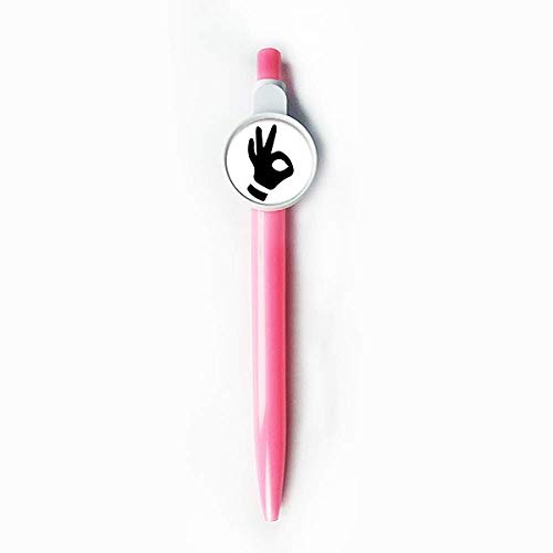Stylo à bille rétractable bleu écriture fluide DIYthinker motif original pour l'école