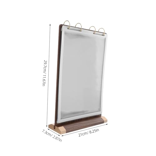 Support de Menu Mikinona en Bois Evitez les Chutes de Porte-menu de Table
