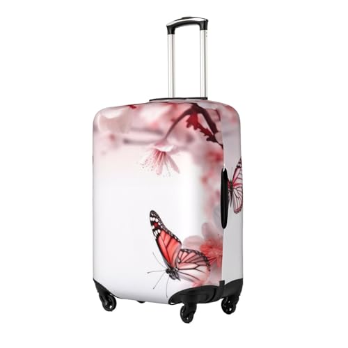 Flower Butterfly Print Luggage Suitcase Covers Elastic Washable Luggage Protector Luggage Covers For Suitcase2
