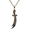 Imam Ali Muslim Islam Sword Dhulfiqar Zulfikar Necklace Chain