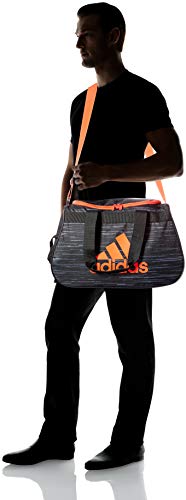 adidas Unisex Diablo Small Duffel Bag, Black Looper/Hi - Res Red/Black, ONE SIZE