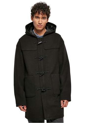 Urban Classics Herren Duffle Coat Black, XL