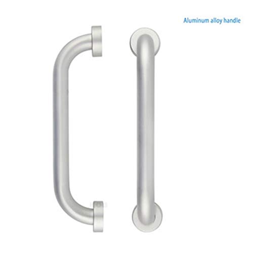 Vassoi da toletta Corrimano in Metallo Corrimano Accessori Bagno delle Famiglie Vasca da Bagno Antiscivolo Anziani Disabili Staffe di Sicurezza Regali (Color : Silver, Size : 32 * 8.5cm)
