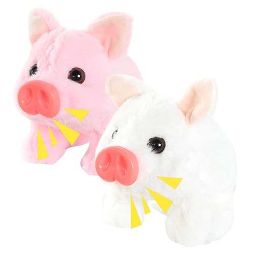 Peluche cochon électrique animée qui marche et remue la queue pour animer les après-midis de jeux