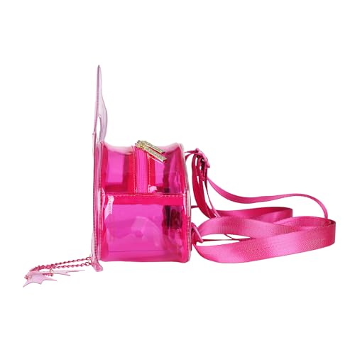 Bioworld Pink Flamingo 13.5-Inch Clear Mini Backpack3