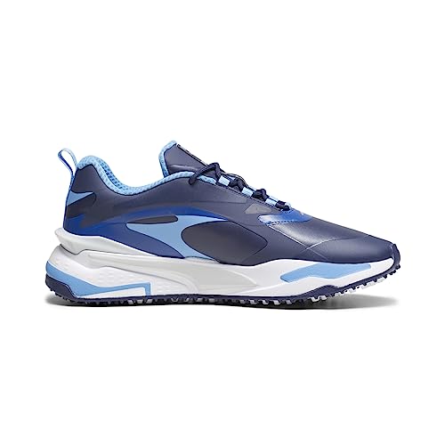 Image of PUMA Unisex Running Golf Shoe, Navy Regal Blue White, 14 US Men