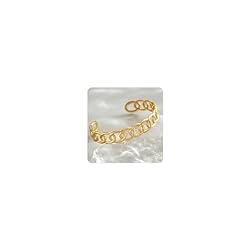 Chain Link Cuff Bracele-Gold