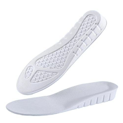 Plantillas Elevadoras Plantillas invisibles for aumento de altura EVA, zapatos ligeros suaves, almohadilla de suela for hombres y mujeres, plantilla soporte arco for el cuidado de los pies(White 2.5cm