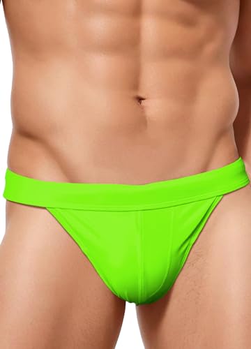 Mens Solid Swim Briefs Drawstring Bikini Sport Swimsuits Pouch Underwear Low Rise Training Swimwear Hot Body Fashion Surfing Bathing Wear