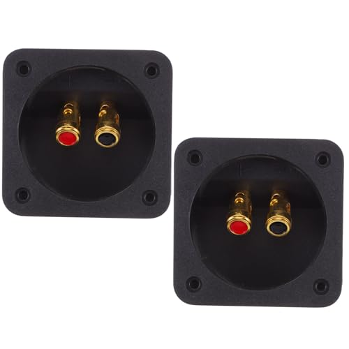Terminal de altavoz redondo para mejorar el audio en viajes y música de coche en negro