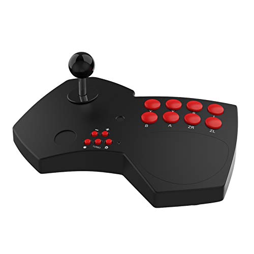 NBCP Arcade Fighting Joystick Gaming Fight Stick Street Fighter Game Controller for PC Windows System / PS3 / Switch/ TV Android/ NeoGeo Mini/ Raspberry Pi, Cable Arcade Stick