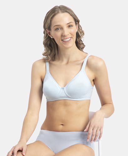 Image of Jockey 1722 Women Wirefree Non Padded Super Combed Cotton Elastane Stretch Medium Coverage Everyday Bra with Concealed Shaper Panel