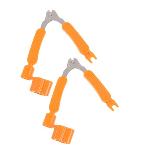 Levemolo 2 Pack Guitar String Winder Cutters for Acoustic Bass Guitars Guitar Repair Tools String Maintenance Kit