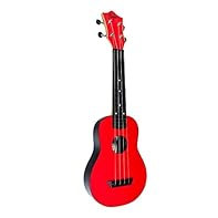 Red Linden wooden top ABS back & sides ABS neck Vintage open Geared tuners Gig Bag included