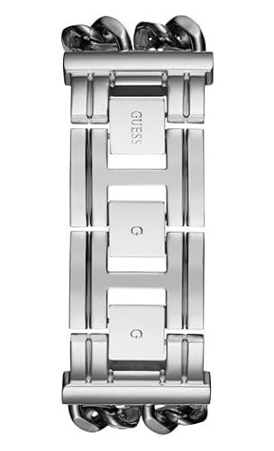 Stylish GUESS Women's Silver Multi-Chain Bracelet Watch with Self-Adjustable Links and Durable Mineral Crystal - Image 3