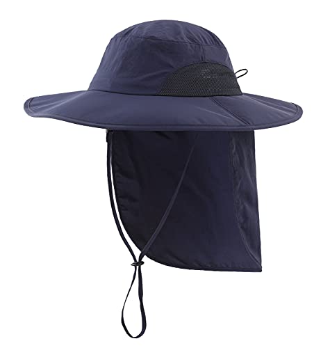 Chapeau de soleil contre les coups de soleil homme avec rabat de cou L/XL