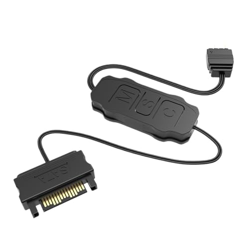 Controlador ARGB de 5V y 3 pines adaptador SATA mini cable extensión ventilador PC tira