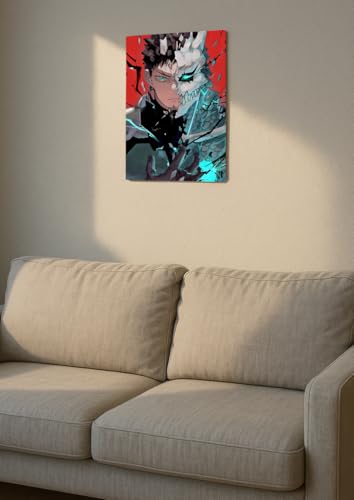 Image of NIJUKA Anime Printed A4 Size Metal sheet Poster For Home And Room Decoration | For Anime Art Fans Boys And Girls (Kafka Tranform to Kaiju)