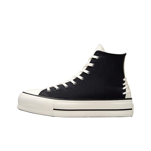 Converse Chuck Taylor All Star Crafted Laces Lift Platform - Zapatillas informales para mujer, Color negro., 40 EU