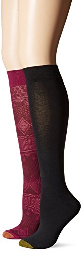 Gold Toe Women's Texture Knee High Sock (Pack of 2)