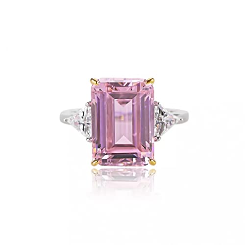 Bagues de fiançailles en argent 925 diamant rose jaune blanc