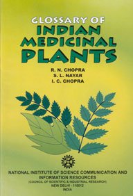 Hardcover Glossary of Indian Medicinal Plants Book