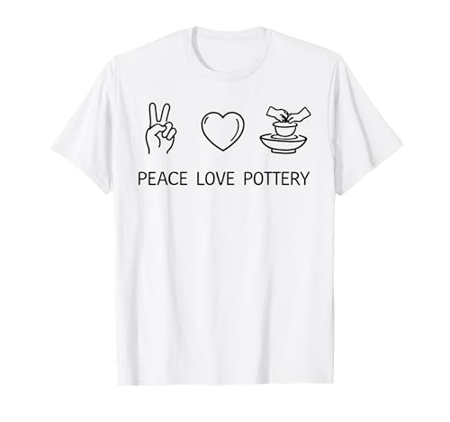 Ceramic Pottery Lover Peace Lover Pottery Camiseta