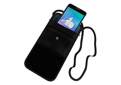 Product Deal DefenderShield® Cell Phone Privacy Pouch Faraday Bag with Complete Wireless Signal Blocking Technology - Military-Grade Anti-Hacking Data Protection Travel Tote Blocks RFID, GPS, FOB from 0-90 GHz